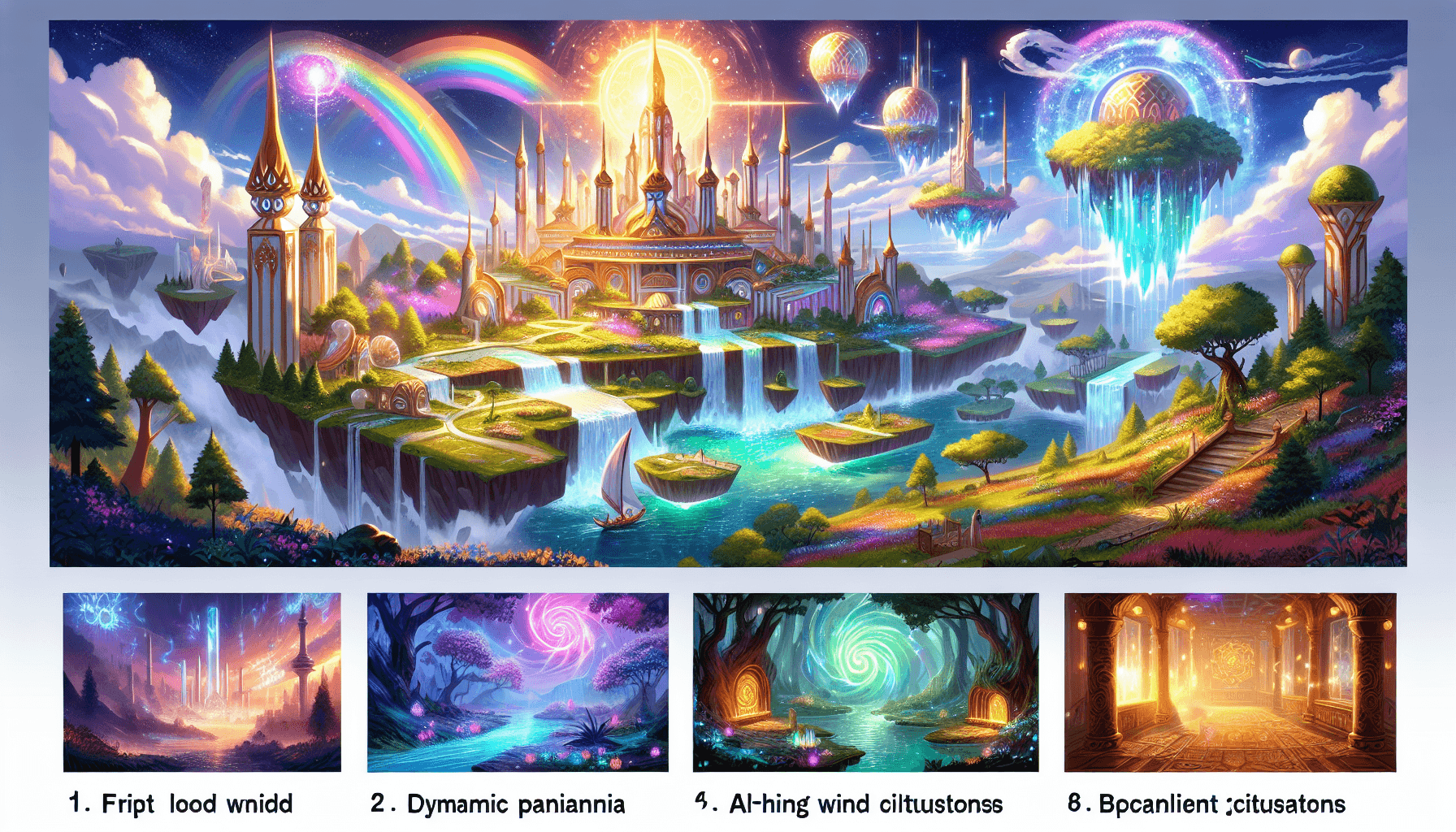 Mystical game world concept art